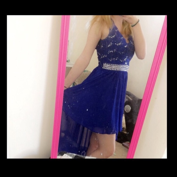 Royal blue prom dress - Picture 2 of 6